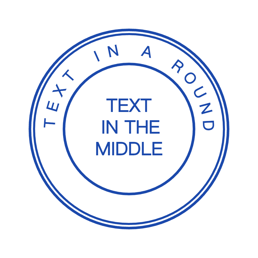 Edit this Indian business seal with “MIDDLE” lettering and curved text in SealsDigital #2362597 Round Indian business seal with “MIDDLE” lettering and curved text, SealsDigital #2362597