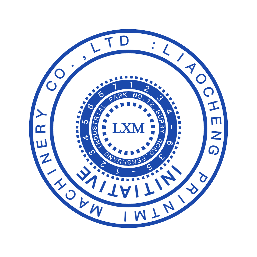 Edit this custom stamp with “LXM” lettering and curved text in SealsDigital #3437526 Round custom stamp layout with “LXM” lettering and curved text, #3437526
