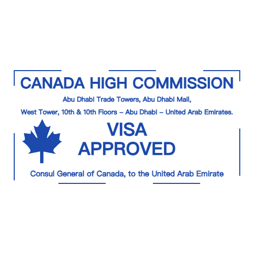 Edit this business stamp with “Consul General of Canada, to” lettering in SealsDigital #2508531 Rectangular business stamp showing “Consul General of Canada, to” lettering, template #2508531