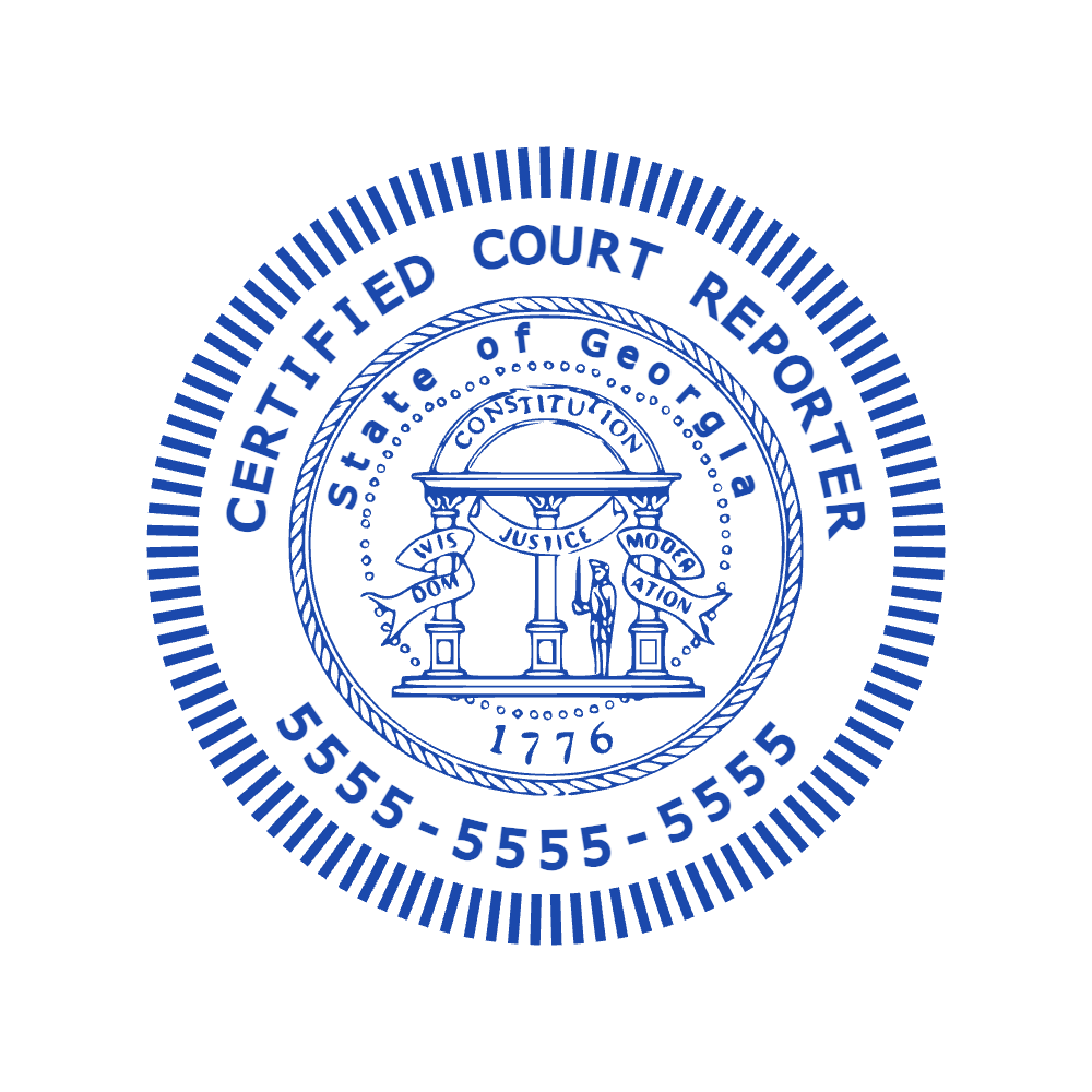 Round government seal with “State of Georgia” lettering and curved text, SealsDigital #8311679