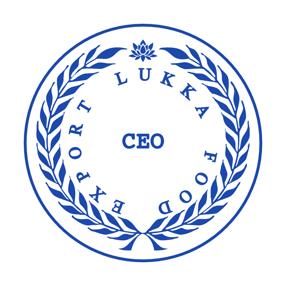 Round corporate seal with “CEO” lettering and curved text, SealsDigital #0208526