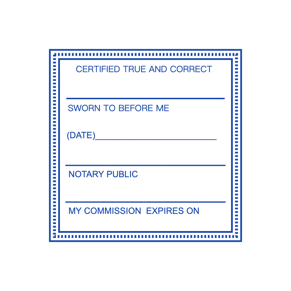 SealsDigital square banking stamp with “MY COMMISSION EXPIRES ON” lettering, #5904941