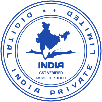 Round Indian business seal with “INDIA” lettering and curved text, SealsDigital #3542732