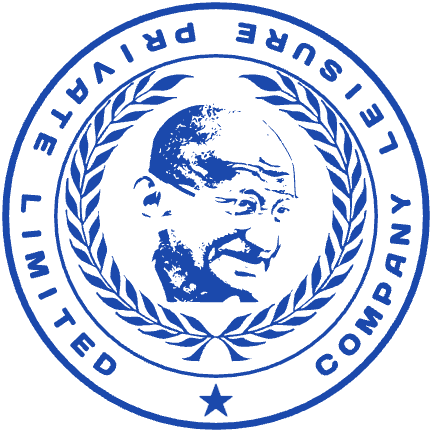 Round Indian business seal with “COMPANY LEISURE PRIVATE” lettering and curved text, SealsDigital #3729660