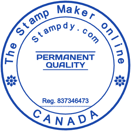 Customize this round Indian business seal in SealsDigital #6088205 SealsDigital round Indian business seal with registration details and curved text, #6088205