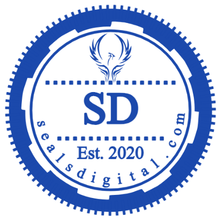 Personalize the antler initials badge with SealsDigital An antler motif tops large initials above dotted rules and an established year.