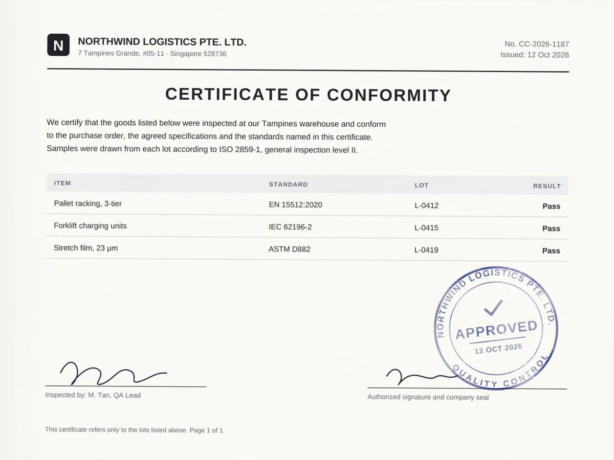 Scanned document containing a red approval stamp and other page content